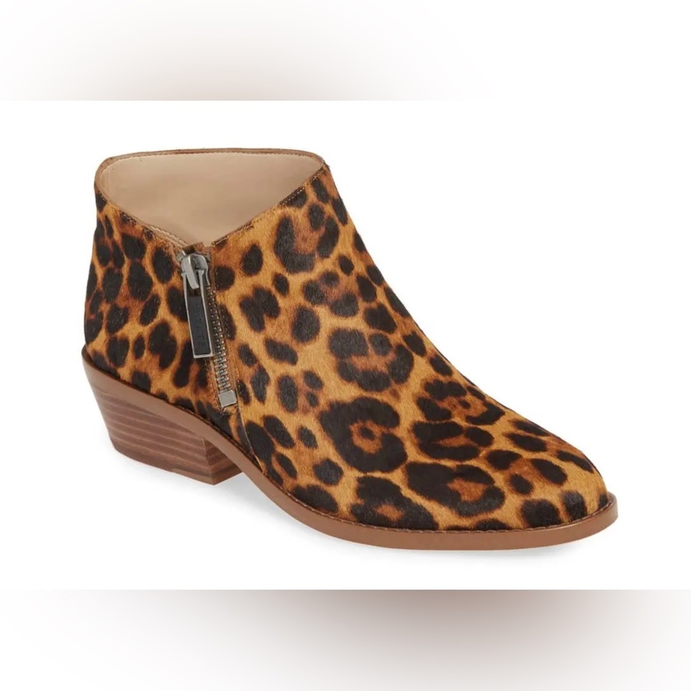 1.State Womens Rosita Ankle Bootie Leopard Print Sz 7 M NEW.
